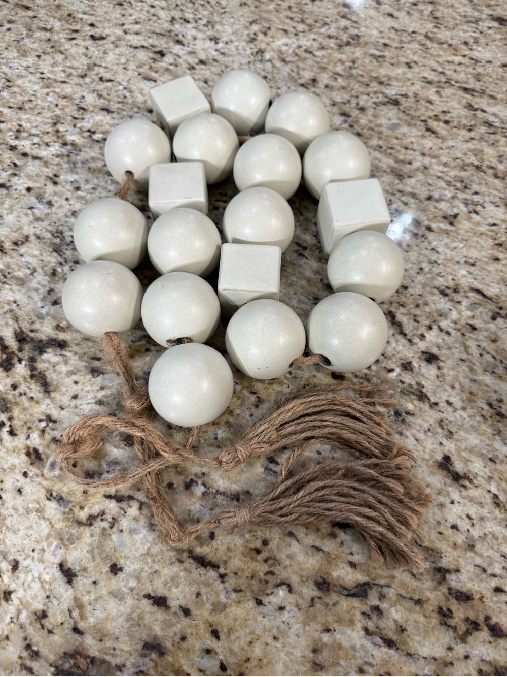 Threshold Studio McGee 50” Large Ceramic Beaded Garland